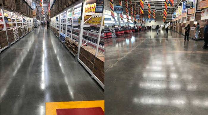 FOTO X Pavimentazione industriale con tecnologia Joint-Less in calcestruzzo a ritiro compensato e fibrorinforzato