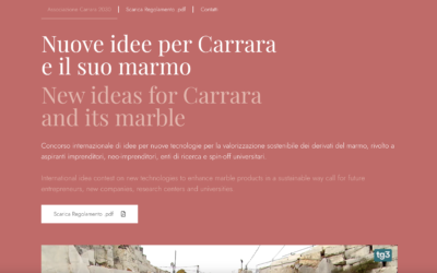 Carrara 2030 – Abbiamo collaborato con una delle idee vincitrici del concorso “Nuove idee per Carrara e il suo marmo”